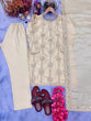 Load image into Gallery viewer, Off White Premium Designer Party Wear Chinon Silk Top, Bottom &amp; Dupatta Set ClothsVilla