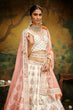Load image into Gallery viewer, Off White Pure Silk Moti &amp; Zarkan heavy embroidery Semi-Stitched Lehenga choli &amp; Dupatta ClothsVilla
