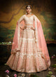 Load image into Gallery viewer, Off White Pure Silk Moti &amp; Zarkan heavy embroidery Semi-Stitched Lehenga choli &amp; Dupatta ClothsVilla
