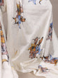 Load image into Gallery viewer, Off White Satin Silk Floral Printed Saree with Natural Silk Blouse Piece ClothsVilla