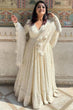 Load image into Gallery viewer, Off-White Soft Georgette Anarkali Gown – Elegant Flared Ethnic Wear ClothsVilla