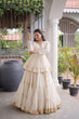 Load image into Gallery viewer, Off White Traditional Cora Cotton Lehenga Set ClothsVilla