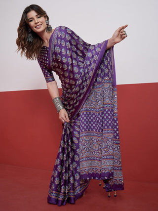 Ojasvi Mirror Work Semi Modal Saree for Wedding & Party Wear ClothsVilla