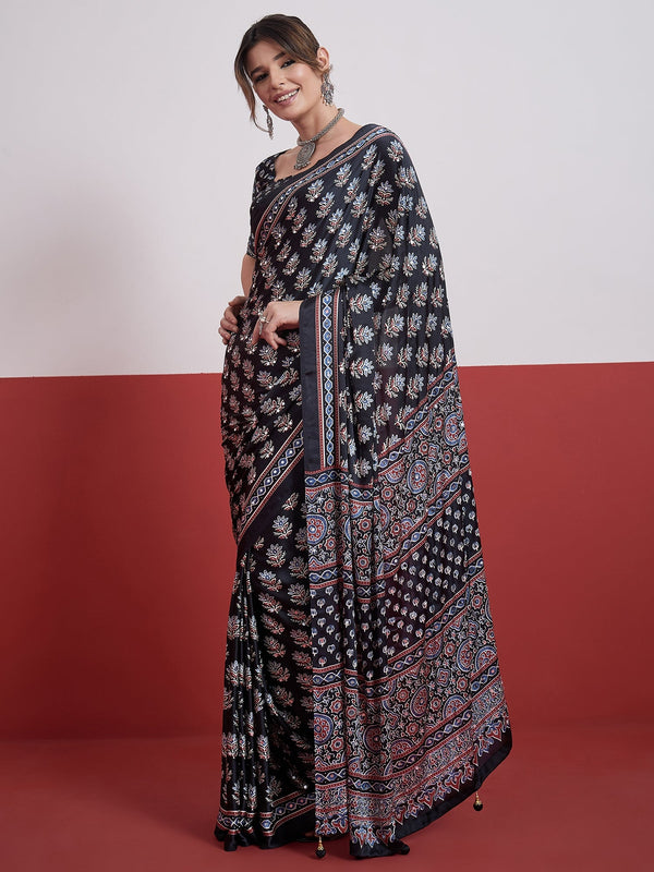 Ojasvi Mirror Work Semi Modal Saree for Wedding & Party Wear ClothsVilla