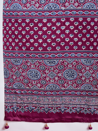 Ojasvi Mirror Work Semi Modal Saree for Wedding & Party Wear ClothsVilla