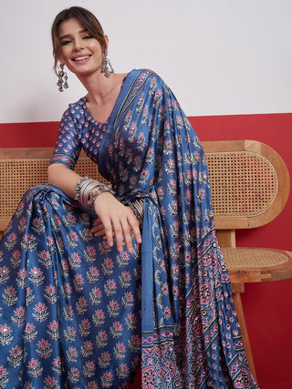 Ojasvi Mirror Work Semi Modal Saree for Wedding & Party Wear ClothsVilla