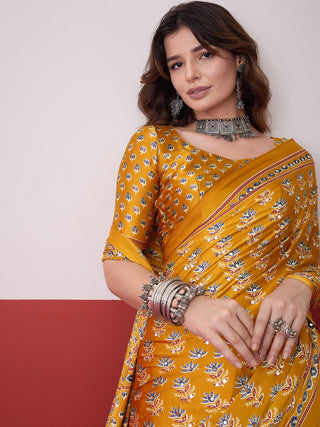Ojasvi Mirror Work Semi Modal Saree for Wedding & Party Wear ClothsVilla