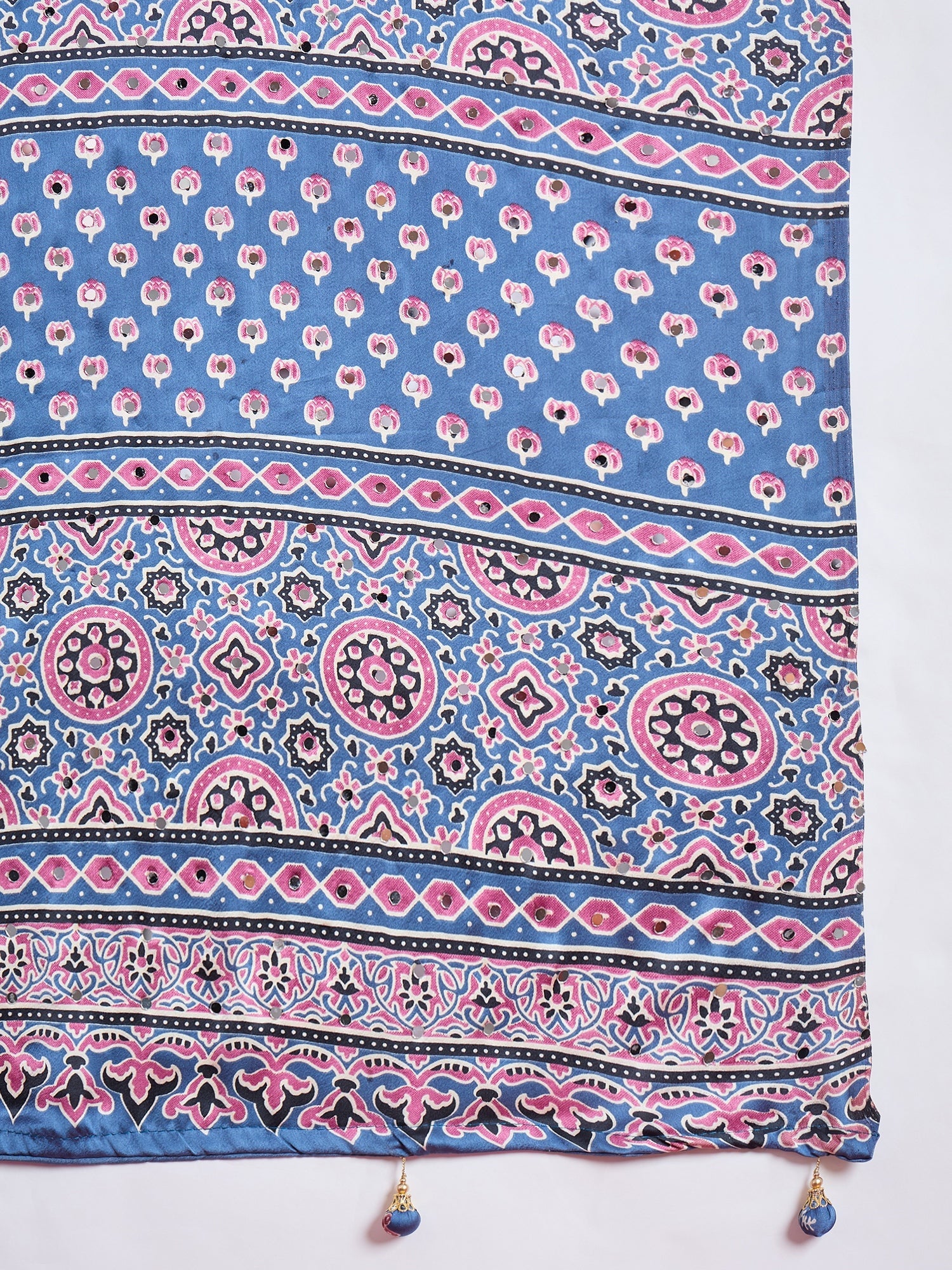 Ojasvi Mirror Work Semi Modal Saree for Wedding & Party Wear ClothsVilla