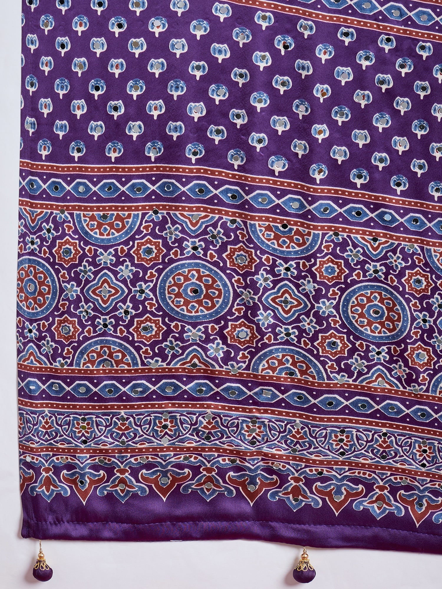 Ojasvi Mirror Work Semi Modal Saree for Wedding & Party Wear ClothsVilla