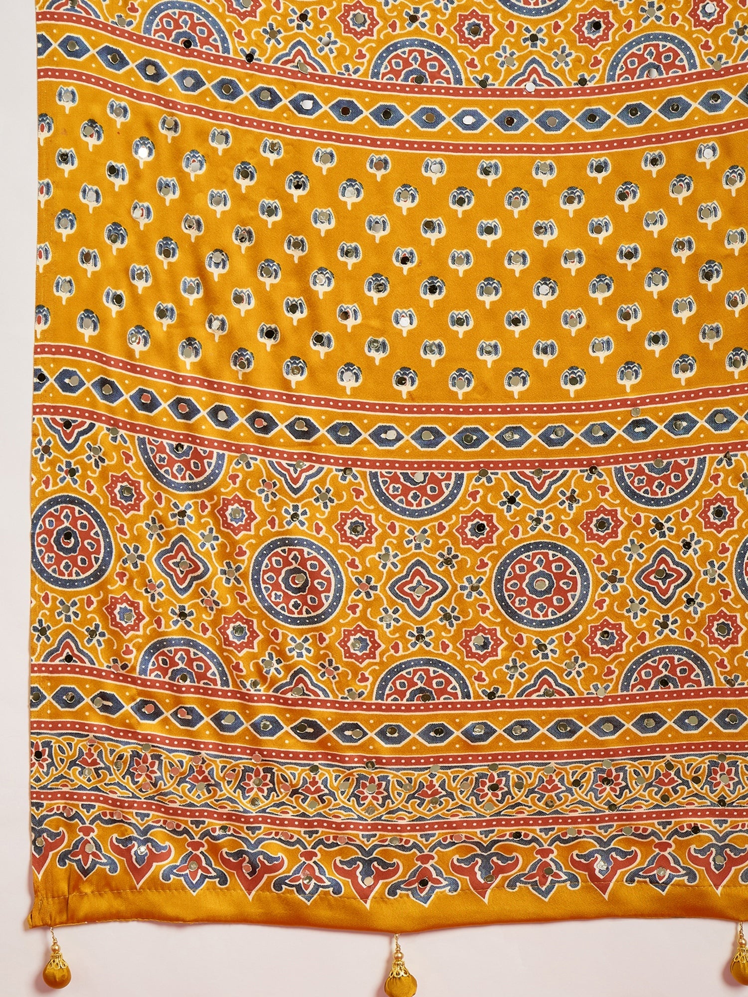 Ojasvi Mirror Work Semi Modal Saree for Wedding & Party Wear ClothsVilla