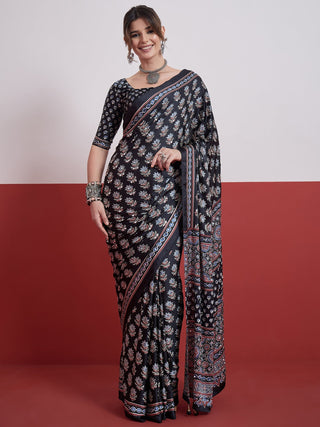 Ojasvi Mirror Work Semi Modal Saree for Wedding & Party Wear ClothsVilla
