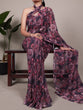 Load image into Gallery viewer, Onion Elegant Weightless Marbal Floral Print Saree with Matching Blouse – Unstitched Ensemble ClothsVilla