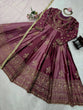 Load image into Gallery viewer, Onion Pink Japan Satin Anarkali with Sequins Work &amp; Butterfly Net Dupatta ClothsVilla