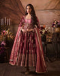 Load image into Gallery viewer, Onion Pink Japan Satin Anarkali with Sequins Work &amp; Butterfly Net Dupatta ClothsVilla
