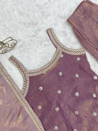 Onion Trendy Silk Kurta Set with Dupatta ClothsVilla