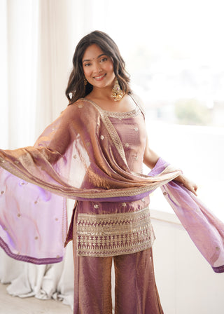 Onion Trendy Silk Kurta Set with Dupatta ClothsVilla