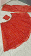 Load image into Gallery viewer, Orange Bandhani Print Faux Georgette Lehenga Choli Set with Dupatta –Navratri Special Festive Wear ClothsVilla