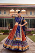 Load image into Gallery viewer, Orange Captivating Tussar Silk Patola Printed Lehenga Choli Set ClothsVilla