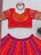 Load image into Gallery viewer, Orange Designer Faux Georgette Lehenga Choli with Thread &amp; Sequin Embroidery and Dupatta – 4 Meter Flair, Fully Stitched ClothsVilla