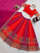 Load image into Gallery viewer, Orange Designer Faux Georgette Lehenga Choli with Thread &amp; Sequin Embroidery and Dupatta – 4 Meter Flair, Fully Stitched ClothsVilla
