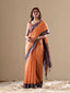 Orange Elegant Banarasi Silk Blend Saree with Zari Woven Border ClothsVilla