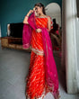 Load image into Gallery viewer, Orange Elegant Digital Print Sharara Set ClothsVilla