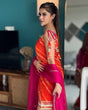 Load image into Gallery viewer, Orange Elegant Digital Print Sharara Set ClothsVilla