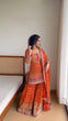 Load image into Gallery viewer, Orange Elegant Georgette Sharara Set
