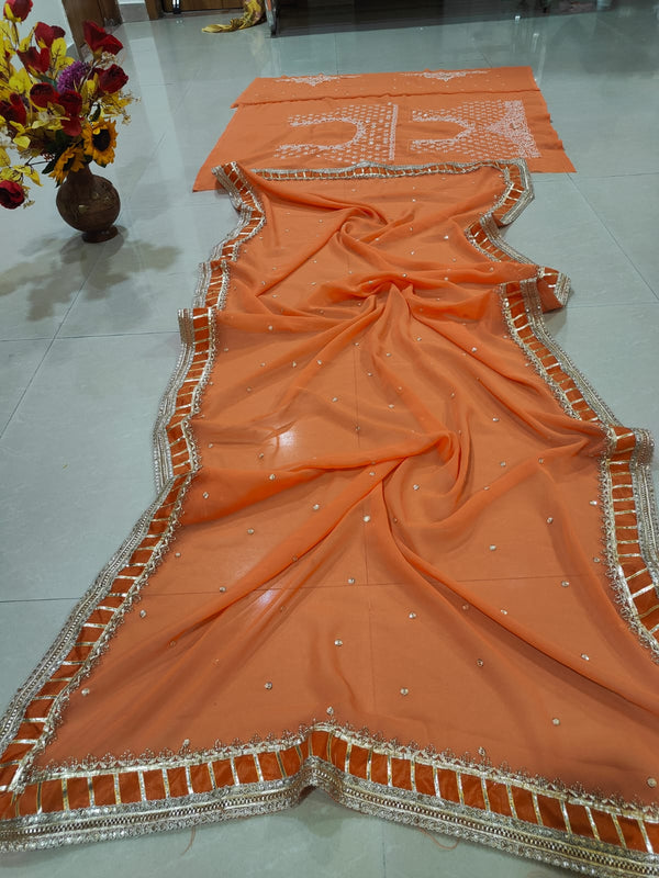 Orange Glow Designer Lehenga Choli ClothsVilla