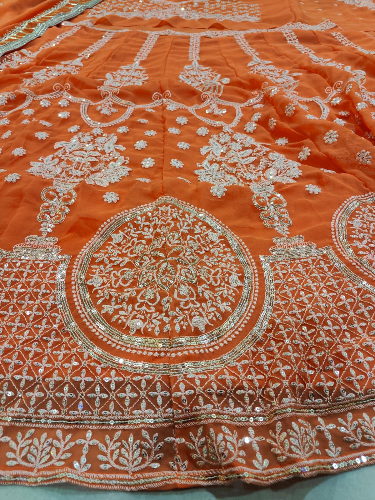Orange Glow Designer Lehenga Choli ClothsVilla