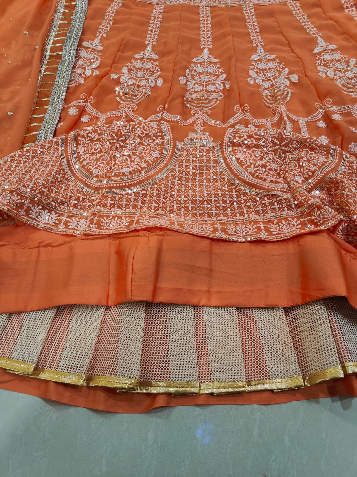 Orange Glow Designer Lehenga Choli ClothsVilla