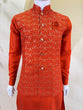 Load image into Gallery viewer, Orange Kurta Pant Set with Designer Koti ClothsVilla