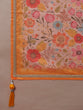 Load image into Gallery viewer, Orange Organza Floral Printed Semi-Stitched Lehenga choli &amp; Dupatta Clothsvilla