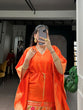 Load image into Gallery viewer, Orange Paithani Zari Weaving Kaftan ClothsVilla