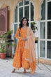 Load image into Gallery viewer, Orange Pure Elegance – Cotton 3-Piece Set ClothsVilla