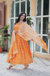 Load image into Gallery viewer, Orange Pure Elegance – Cotton 3-Piece Set ClothsVilla