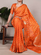 Load image into Gallery viewer, Orange Roop Silk Saree with Zari Weaving &amp; Elegant Lace-Touch Blouse ClothsVilla