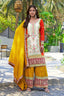 Orange Silk Embroidered Palazzo Set ClothsVilla