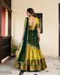 Load image into Gallery viewer, Parrot Cotton Silk Paithani Weaving Lehenga Set – A Timeless Cultural Elegance