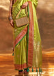 Load image into Gallery viewer, Parrot Elegant Satin Silk Saree – Luxurious Drape for Every Occasion ClothsVilla