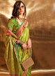 Load image into Gallery viewer, Parrot Elegant Satin Silk Saree – Luxurious Drape for Every Occasion ClothsVilla