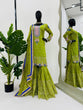 Load image into Gallery viewer, Parrot Elegant Thread &amp; Sequin Work Sharara Set ClothsVilla
