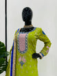 Load image into Gallery viewer, Parrot Elegant Thread &amp; Sequin Work Sharara Set ClothsVilla