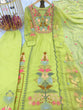 Load image into Gallery viewer, Parrot Green Premium Designer Readymade Top, Palazzo &amp; Dupatta Set ClothsVilla