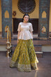 Load image into Gallery viewer, Parrot Jacquard Designer Festive Lehenga ClothsVilla