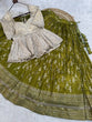 Load image into Gallery viewer, Parrot Jacquard Designer Festive Lehenga ClothsVilla