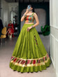 Load image into Gallery viewer, Parrot Zari Grace Cotton Lehenga ClothsVilla