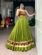 Load image into Gallery viewer, Parrot Zari Grace Cotton Lehenga ClothsVilla
