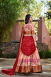 Load image into Gallery viewer, Peach Cotton Silk Lehenga Choli with Thread Embroidery &amp; Sequined Georgette Dupatta ClothsVilla
