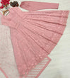 Load image into Gallery viewer, Peach Designer Georgette Gown ClothsVilla